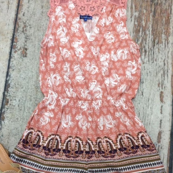 WonderLust La Romper V-Neck Elephant Print! - Picture 3 of 7